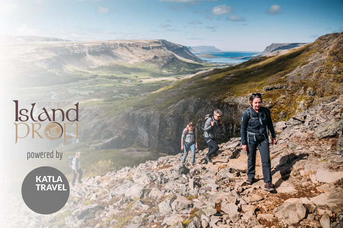 Katla Travel Team beim Wandern in ISland